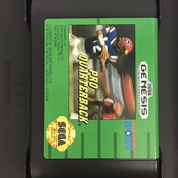 Pro Quarterback Sega Genesis 1992 Football Video Game TESTED COMPLETE CIB - Picture 8 of 15